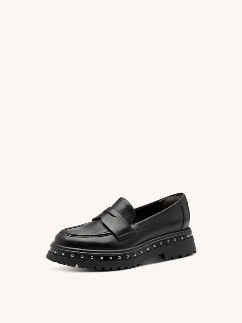 cuoio di pattino - nero 1-24767-45-001 compra tamaris scarpe basse pantofole online