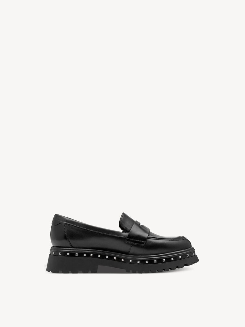 cuoio di pattino - nero 1-24767-45-001 compra tamaris scarpe basse pantofole online