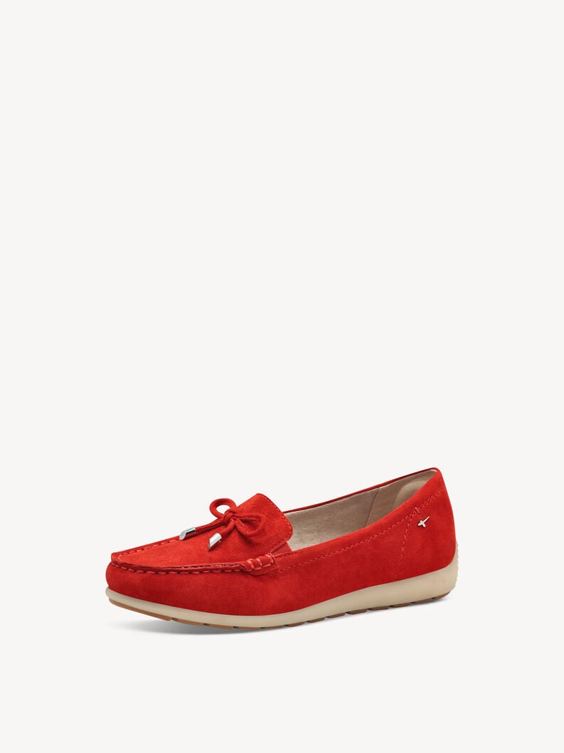 cuoio di pattino rosso 8-84600-44-501 compra tamaris scarpe basse pantofole online