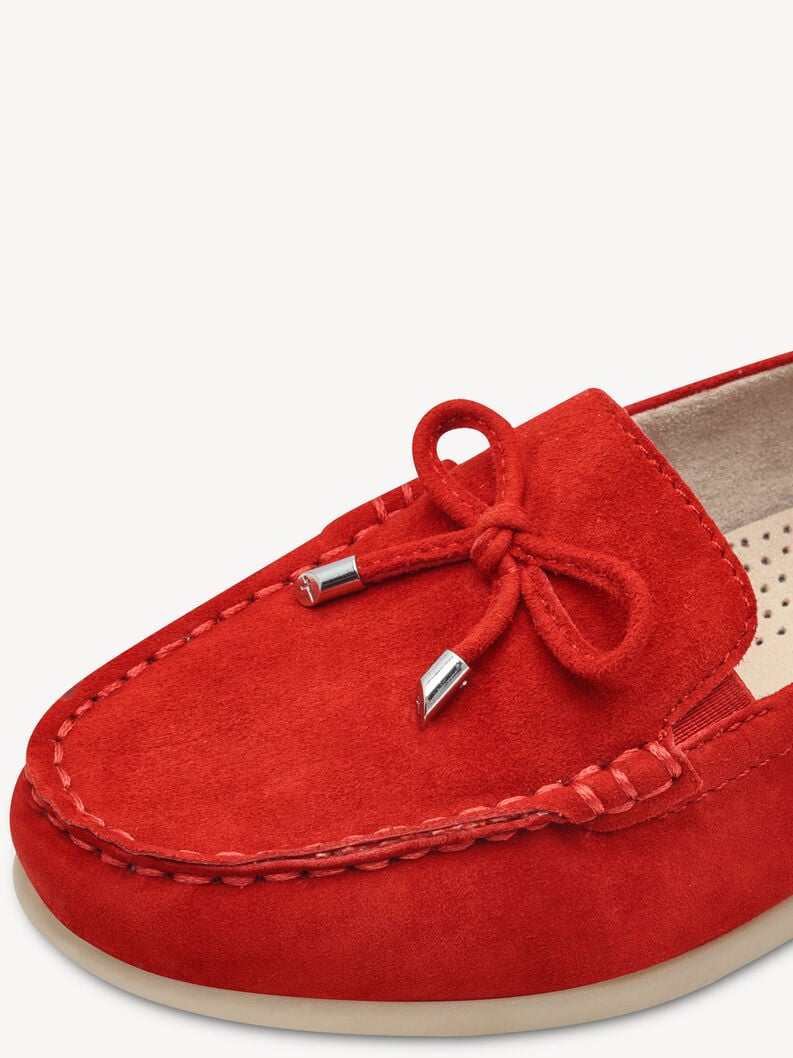 cuoio di pattino rosso 8-84600-44-501 compra tamaris scarpe basse pantofole online