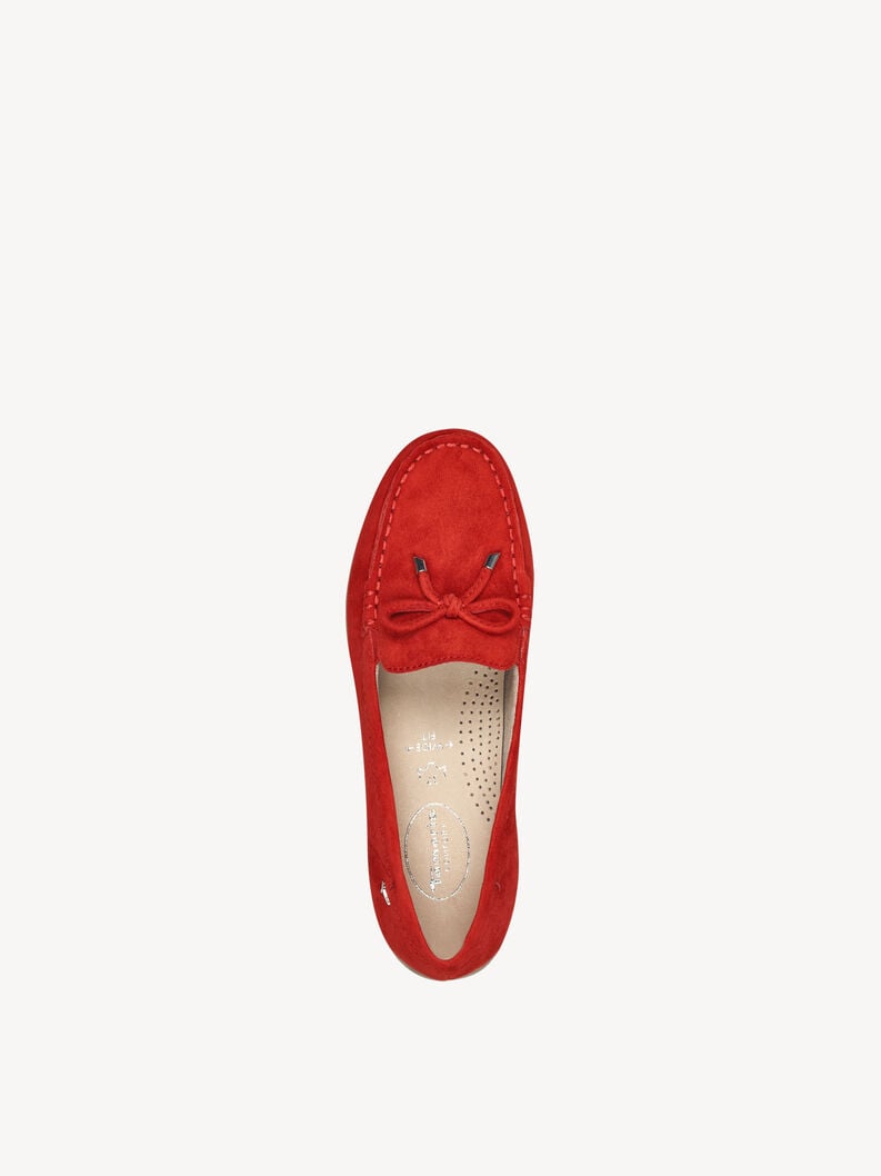 cuoio di pattino rosso 8-84600-44-501 compra tamaris scarpe basse pantofole online
