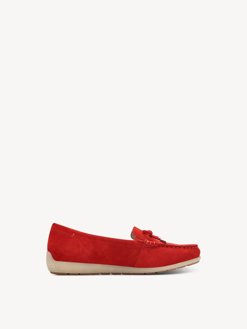 cuoio di pattino rosso 8-84600-44-501 compra tamaris scarpe basse pantofole online