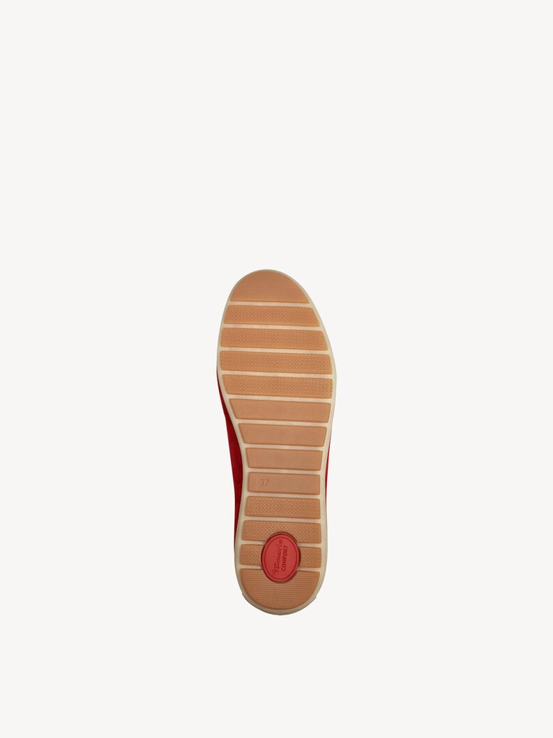cuoio di pattino rosso 8-84600-44-501 compra tamaris scarpe basse pantofole online