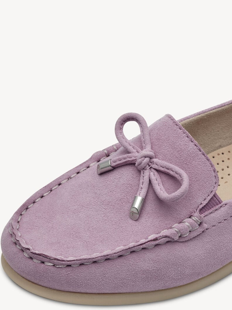 cuoio di pattino viola - 8-84600-44-525 compra tamaris scarpe basse pantofole online