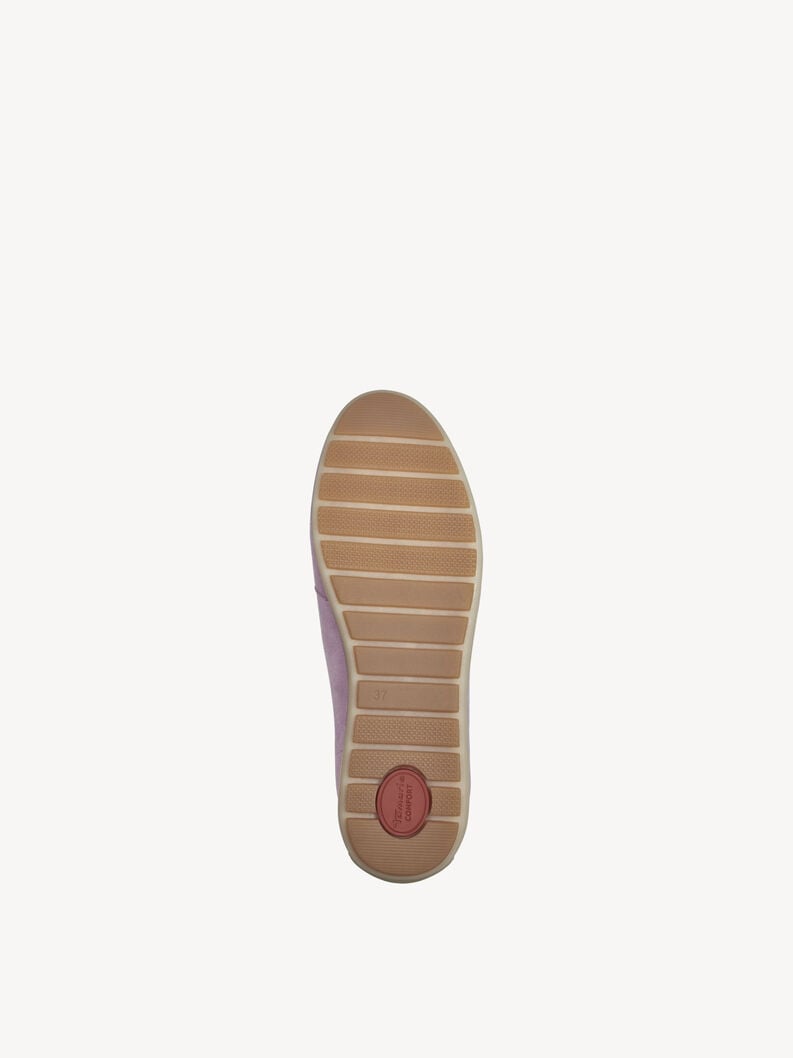 cuoio di pattino viola - 8-84600-44-525 compra tamaris scarpe basse pantofole online