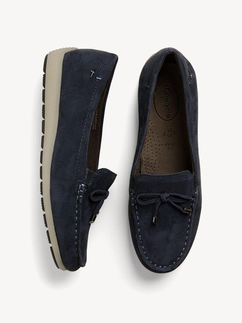 cuoio di pattino - blu 8-84600-44-806 compra tamaris scarpe basse pantofole online