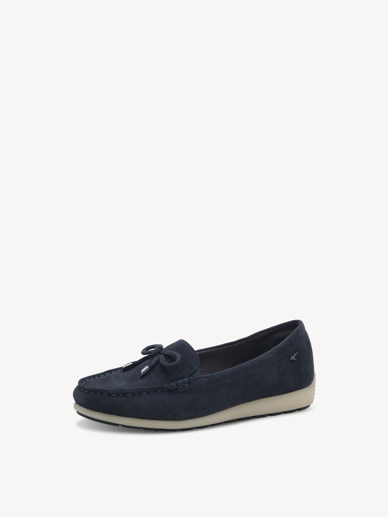 cuoio di pattino - blu 8-84600-44-806 compra tamaris scarpe basse pantofole online