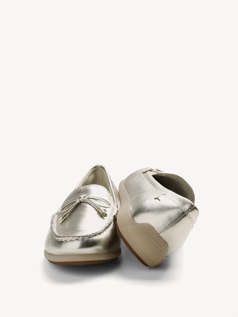 cuoio di pattino - oro 8-84600-44-909 compra tamaris scarpe basse pantofole online
