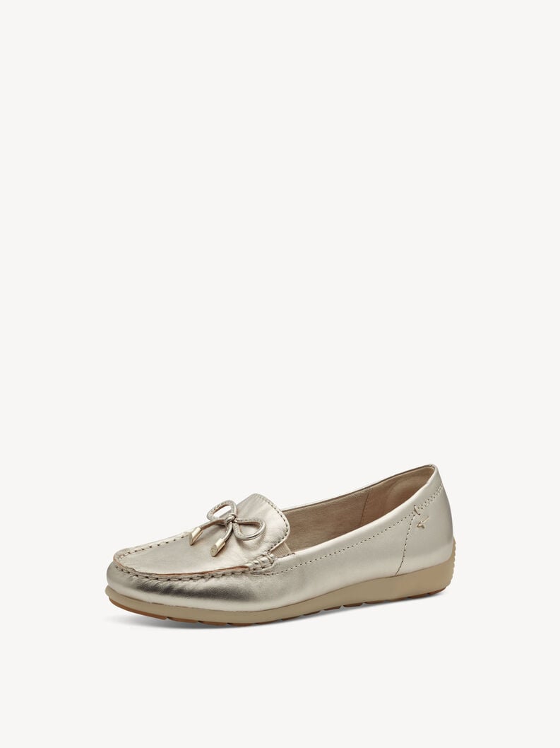 cuoio di pattino - oro 8-84600-44-909 compra tamaris scarpe basse pantofole online