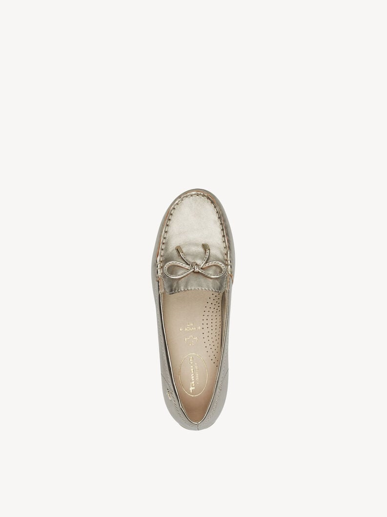 cuoio di pattino - oro 8-84600-44-909 compra tamaris scarpe basse pantofole online