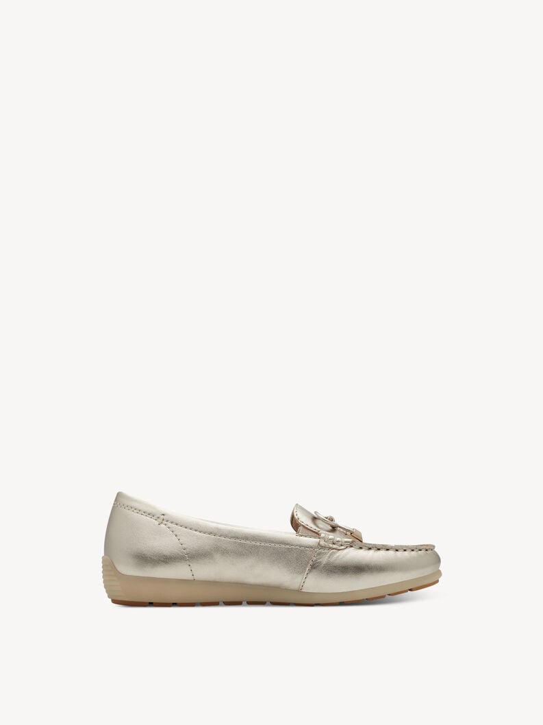 cuoio di pattino - oro 8-84600-44-909 compra tamaris scarpe basse pantofole online
