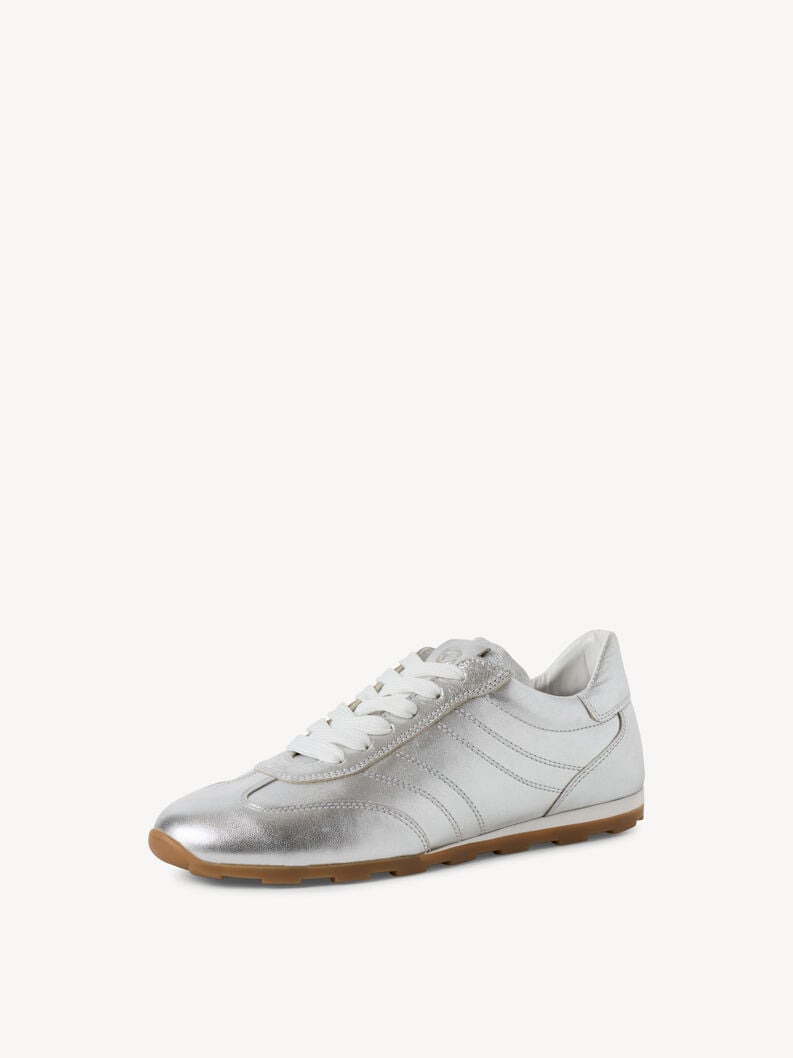 sneaker in pelle - argento 1-23611-44-993 compra tamaris sneakers online