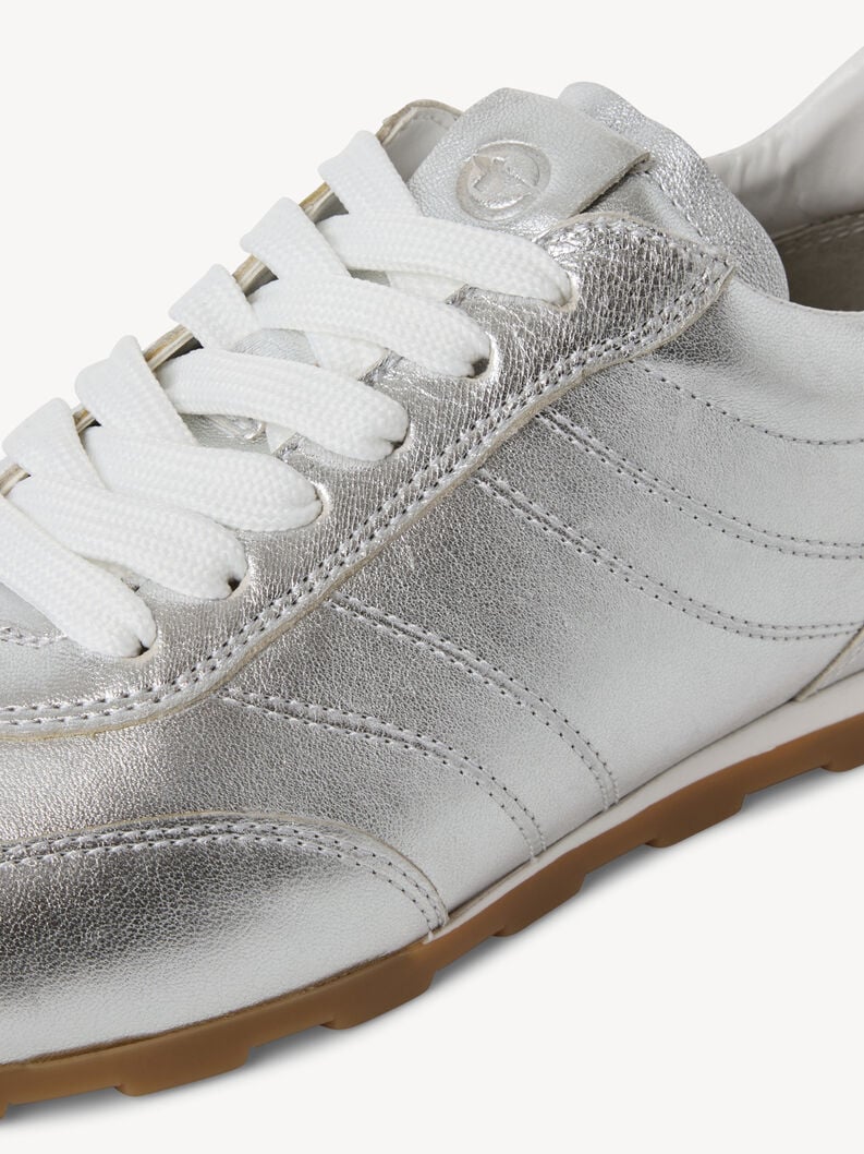 sneaker in pelle - argento 1-23611-44-993 compra tamaris sneakers online