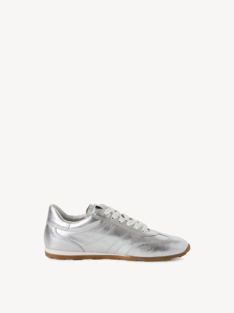 sneaker in pelle - argento 1-23611-44-993 compra tamaris sneakers online