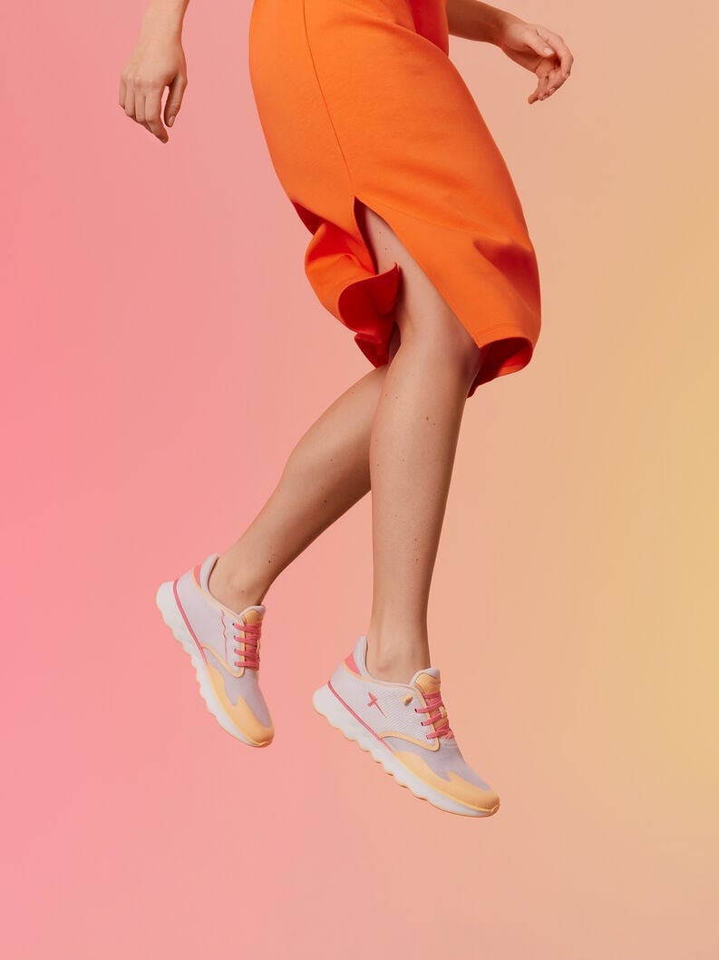 nowana sneaker arancione 1-23700-44-685 compra tamaris sneakers online