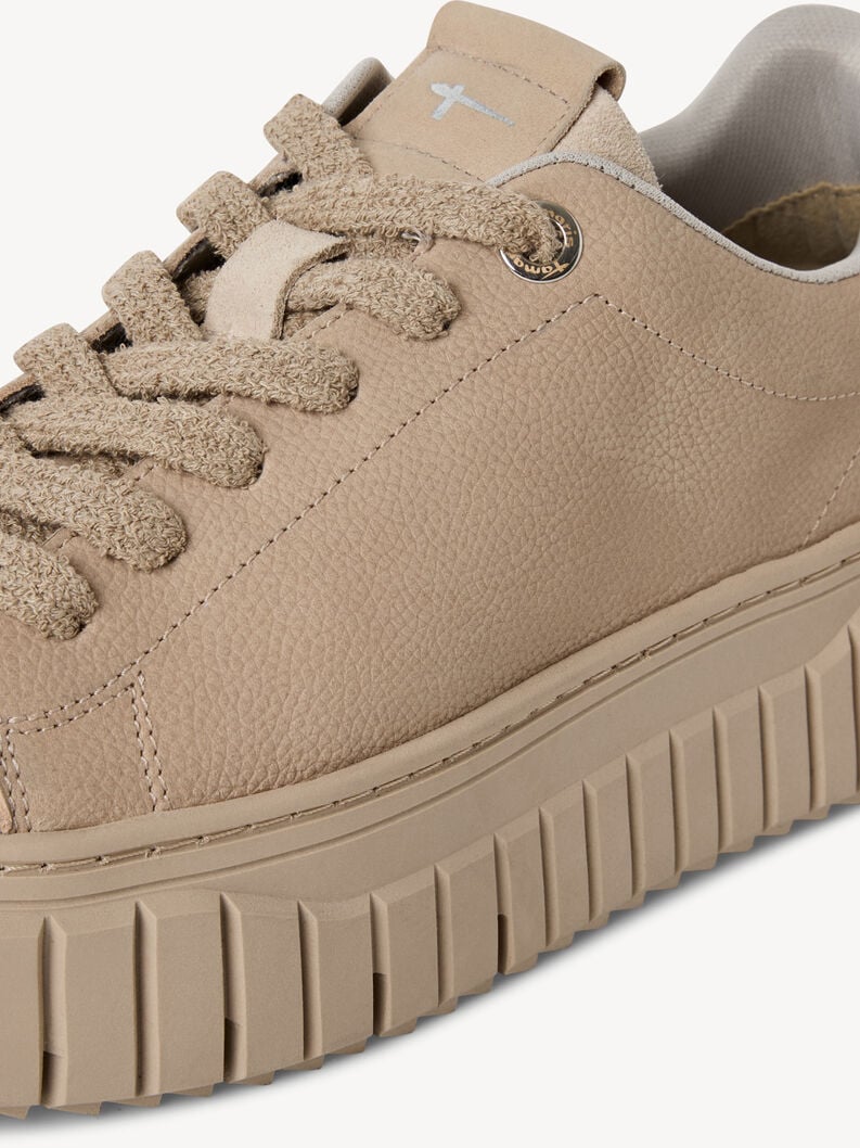 sneaker in pelle - marrone 1-23702-45-375 compra tamaris sneakers online