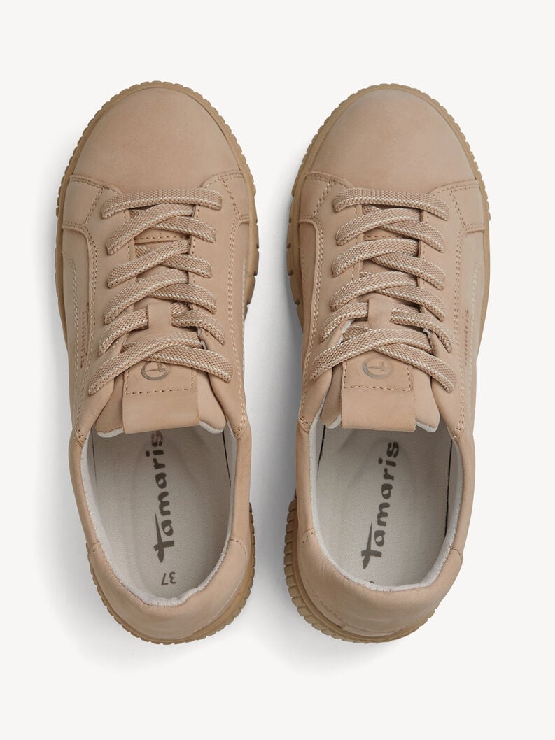 sneaker in pelle - marrone 1-23708-45-374 compra tamaris sneakers online
