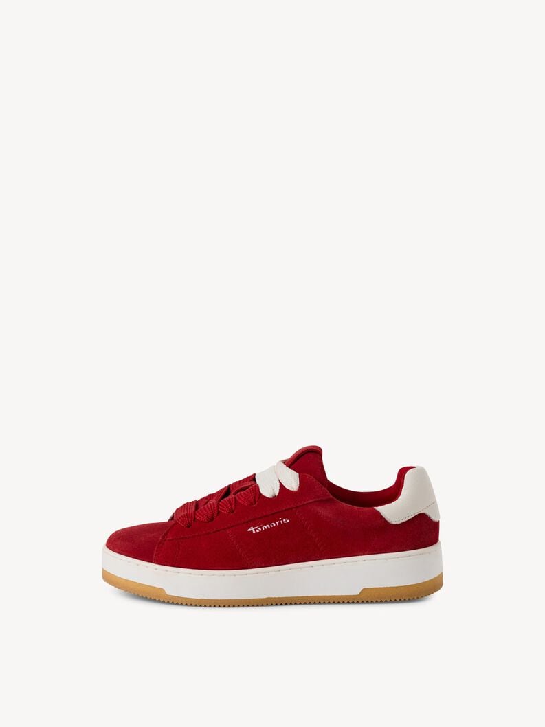 sneaker in pelle - rosso 1-23716-43-500 compra tamaris sneakers online
