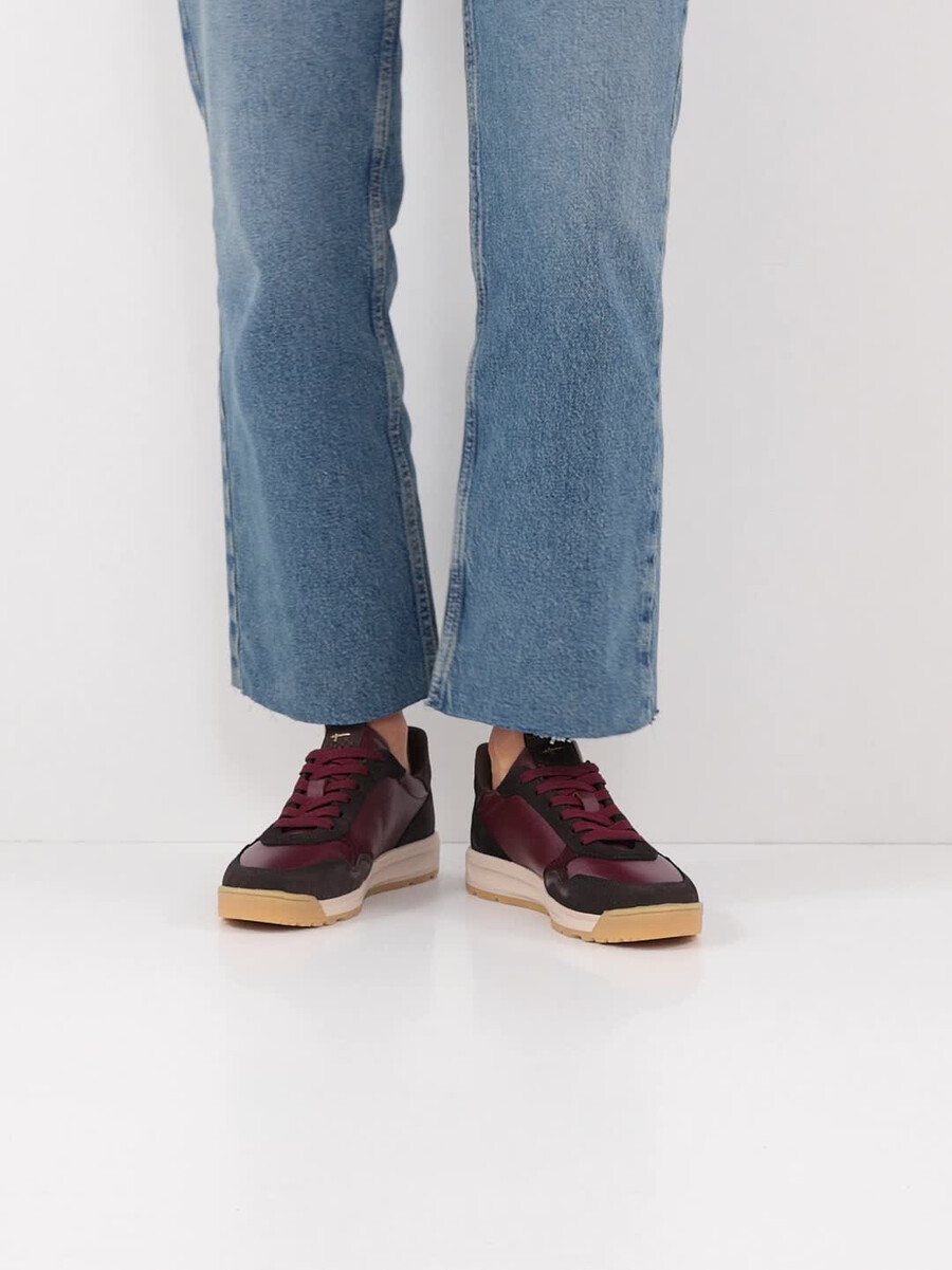 sneaker in pelle - rosso 1-23718-45-534 compra tamaris sneakers online