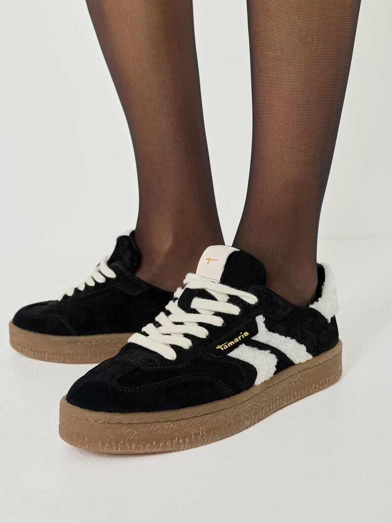 sneaker in pelle - nero 1-23723-44-083 compra tamaris sneakers online