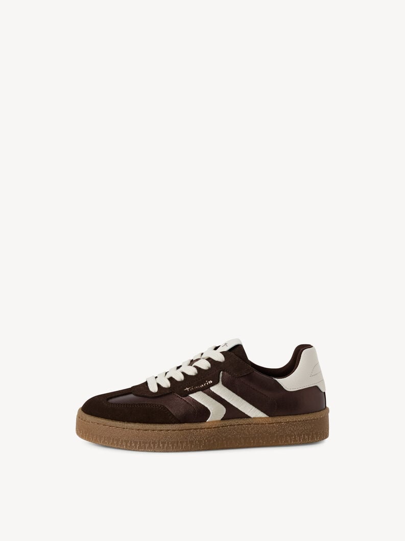 sneaker in pelle - marrone 1-23723-44-323 compra tamaris sneakers online