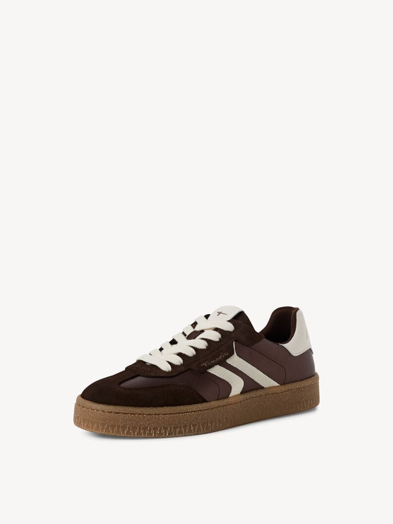 sneaker in pelle - marrone 1-23723-44-323 compra tamaris sneakers online
