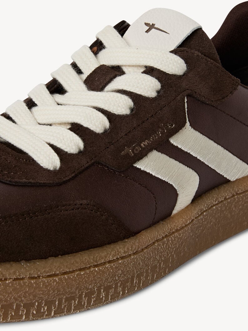 sneaker in pelle - marrone 1-23723-44-323 compra tamaris sneakers online