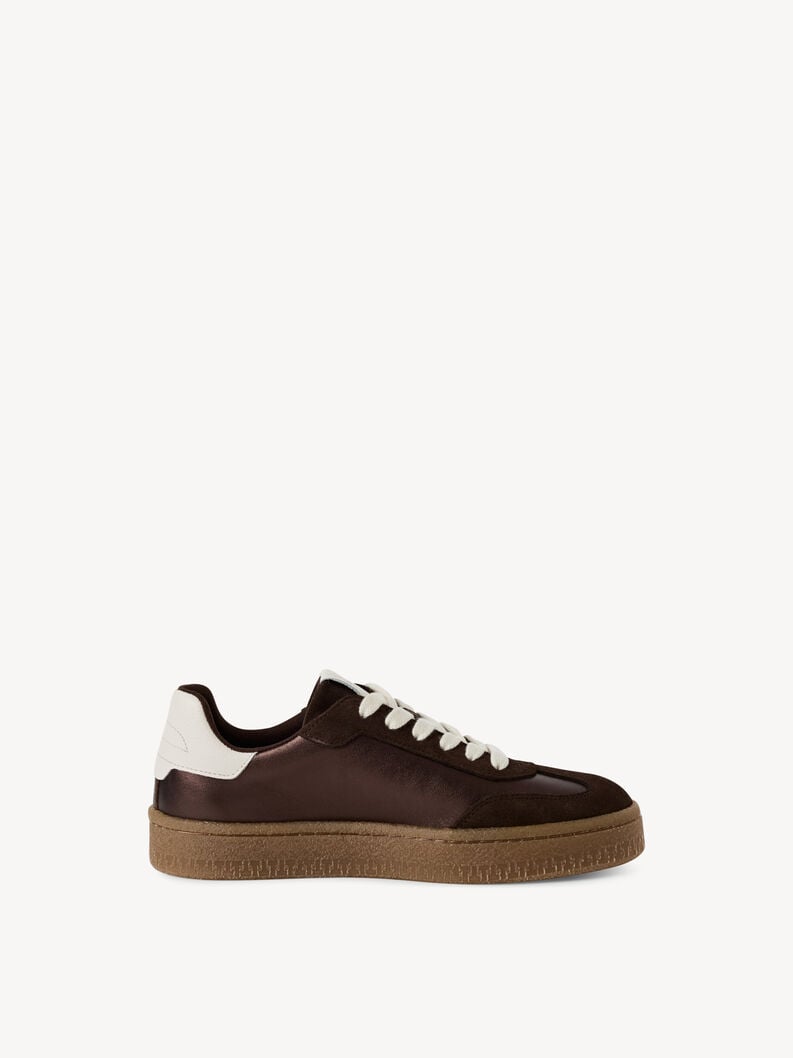 sneaker in pelle - marrone 1-23723-44-323 compra tamaris sneakers online