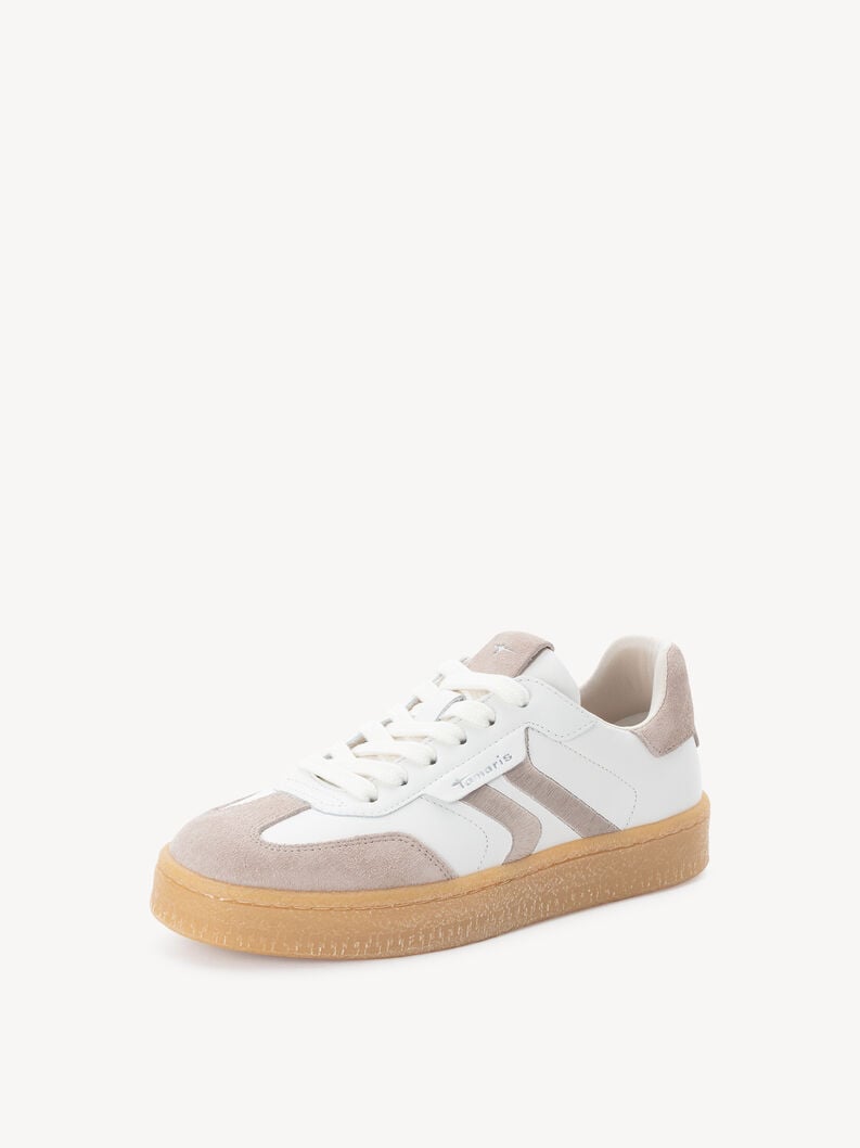 sneaker in pelle - marrone 1-23723-44-344 compra tamaris sneakers online