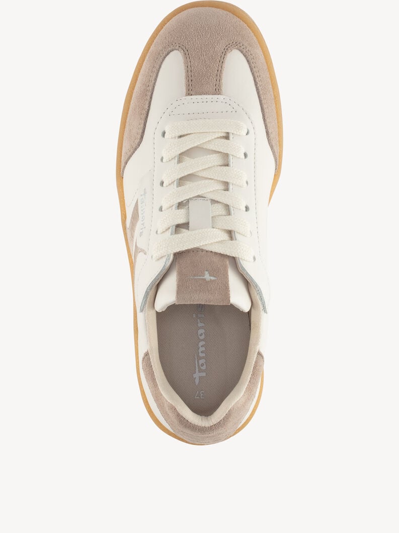 sneaker in pelle - marrone 1-23723-44-344 compra tamaris sneakers online
