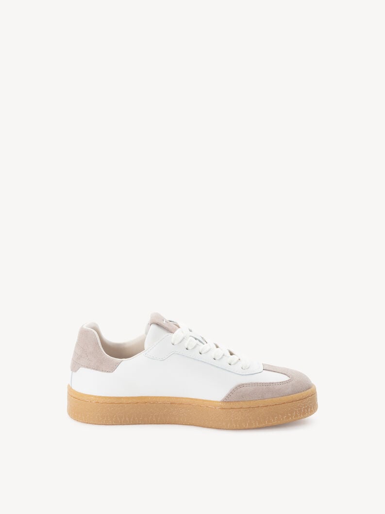 sneaker in pelle - marrone 1-23723-44-344 compra tamaris sneakers online