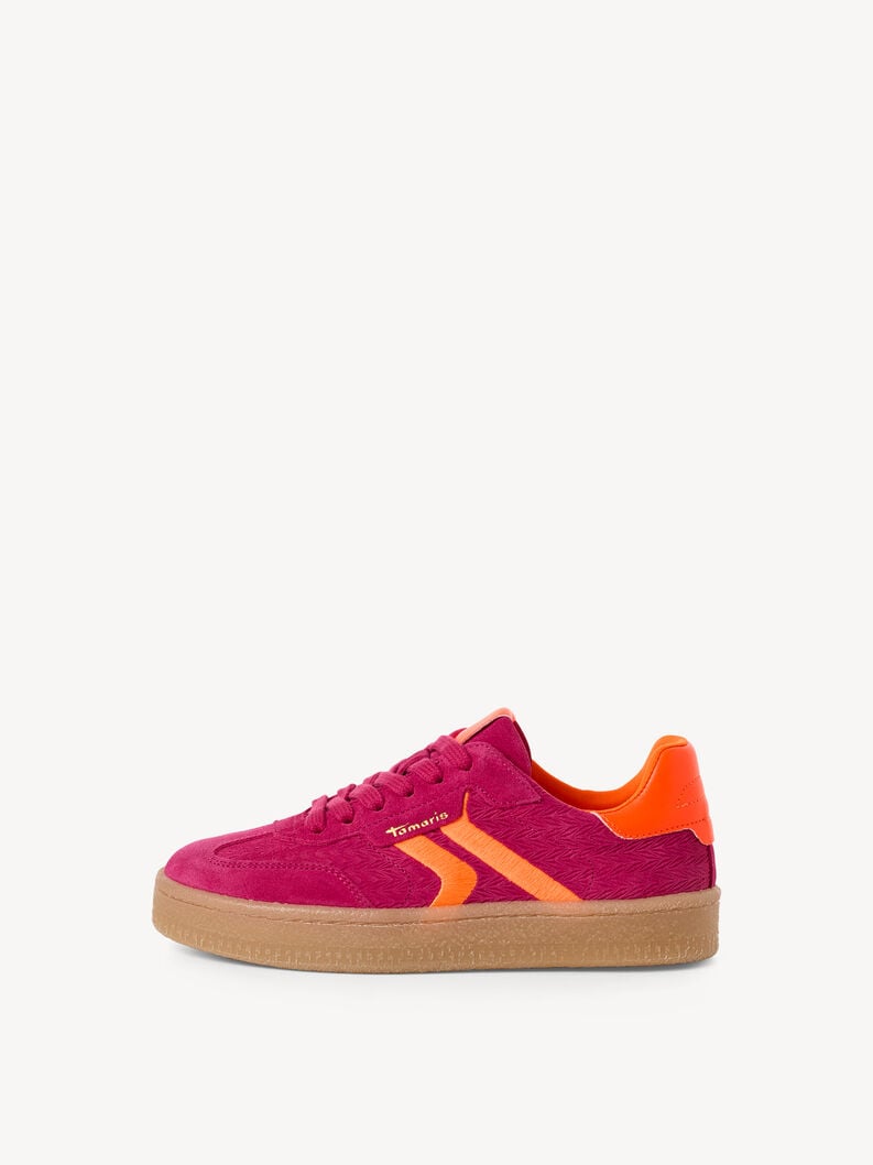 sneaker in pelle - rosa 1-23723-44-5b3 compra tamaris sneakers online