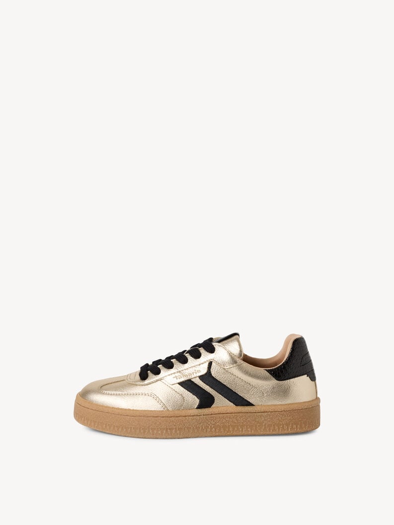 sneaker in pelle - oro 1-23723-44-942 compra tamaris sneakers online