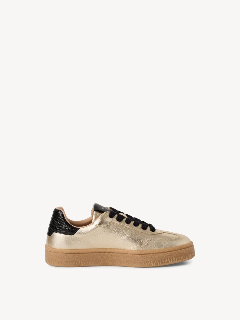 sneaker in pelle - oro 1-23723-44-942 compra tamaris sneakers online
