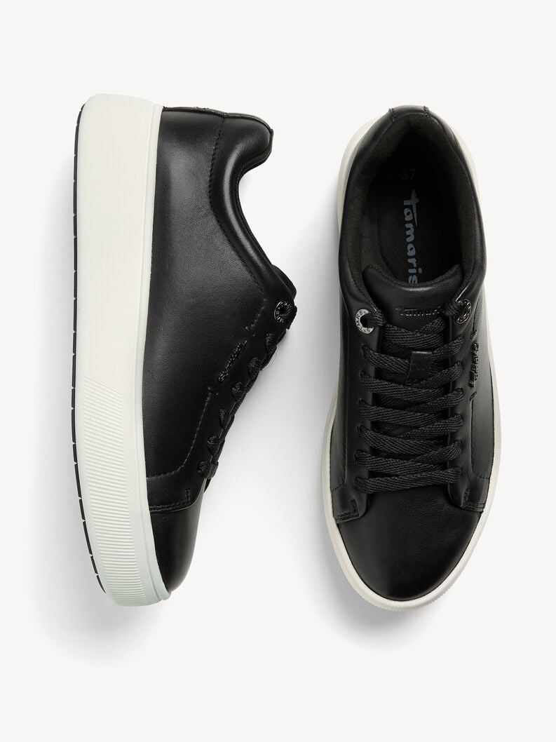 sneaker in pelle - nero 1-23736-42-003 compra tamaris sneakers online