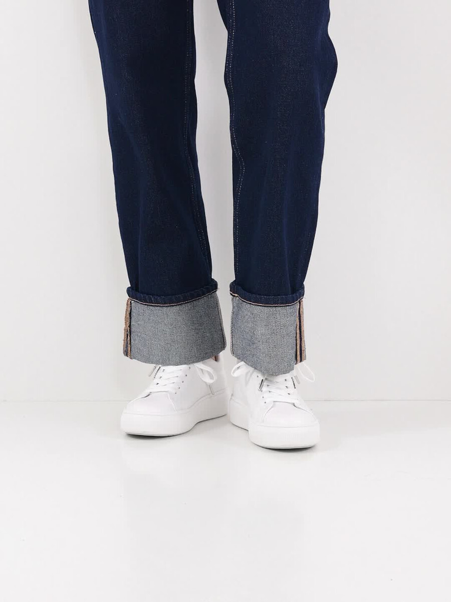 sneaker in pelle - bianco 1-23736-42-117 compra tamaris sneakers online