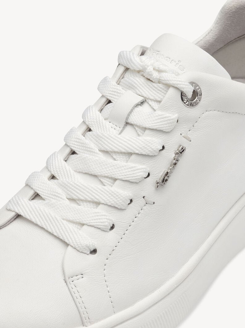 sneaker in pelle - bianco 1-23736-42-117 compra tamaris sneakers online