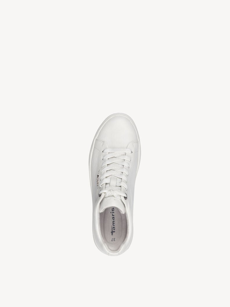 sneaker in pelle - bianco 1-23736-42-117 compra tamaris sneakers online