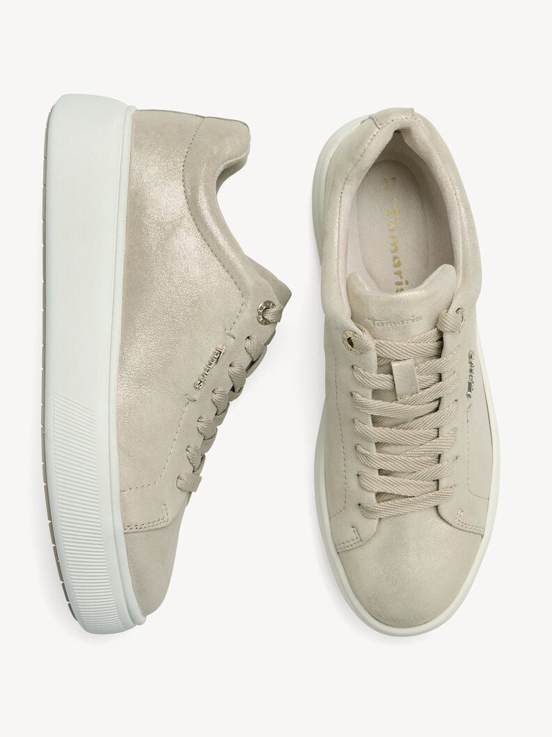 sneaker in pelle beige 1-23736-42-179 compra tamaris sneakers online