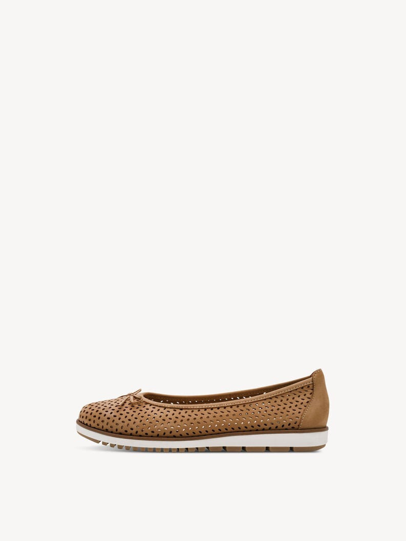 ballerina in pelle - marrone 1-22121-42-310 compra tamaris ballerine online