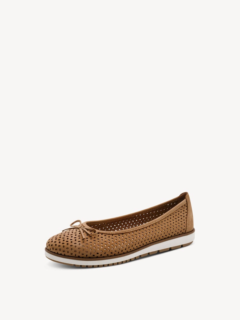 ballerina in pelle - marrone 1-22121-42-310 compra tamaris ballerine online