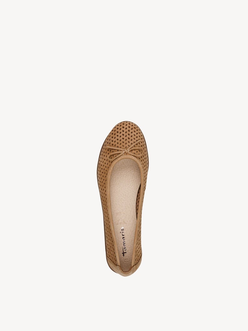 ballerina in pelle - marrone 1-22121-42-310 compra tamaris ballerine online