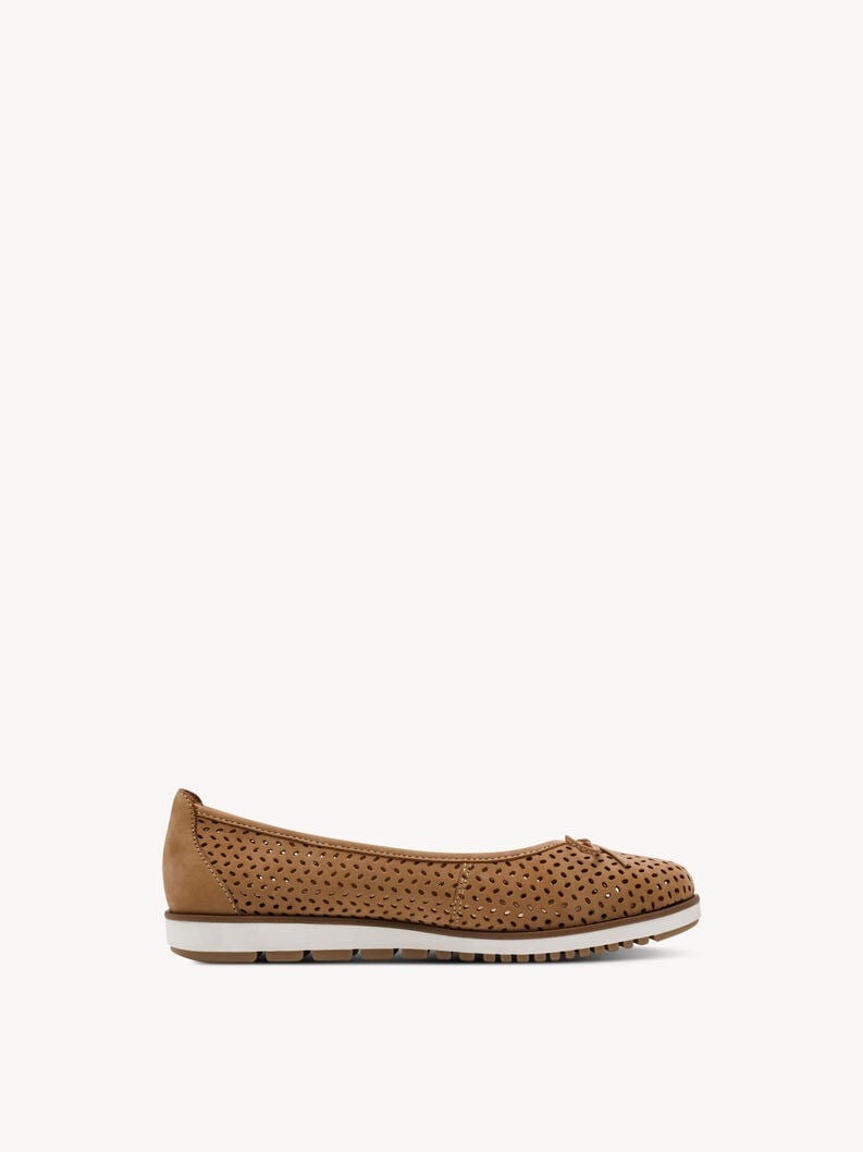 ballerina in pelle - marrone 1-22121-42-310 compra tamaris ballerine online