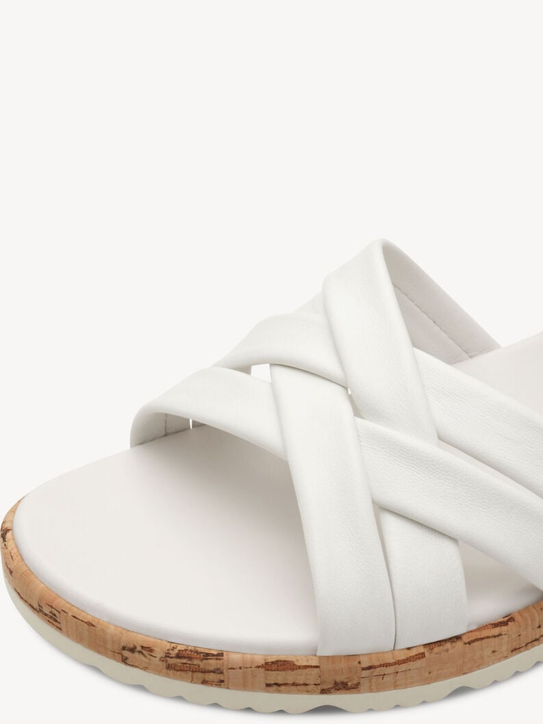 sandalo in pelle - bianco 1-28129-44-117 compra tamaris sandali online