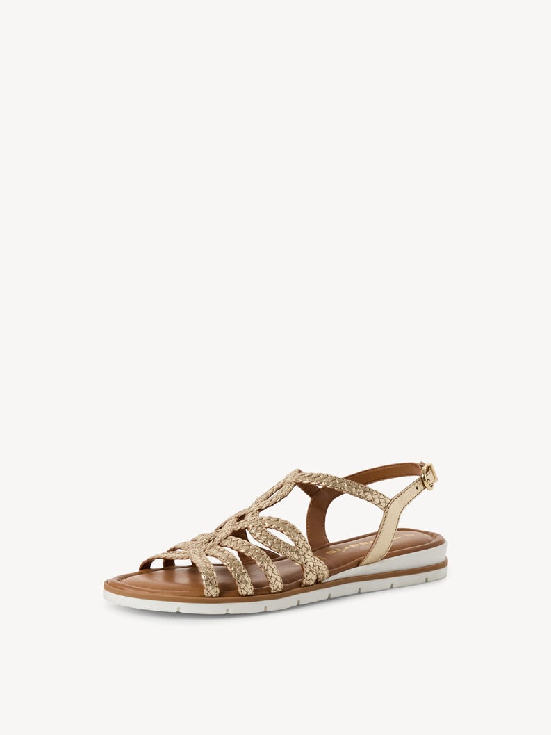 sandalo in pelle - oro 1-28134-44-940 compra tamaris sandali online