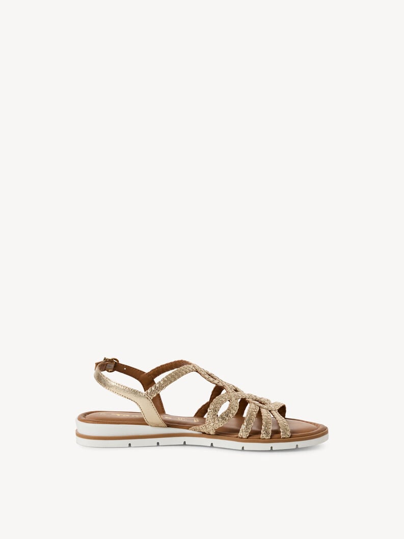 sandalo in pelle - oro 1-28134-44-940 compra tamaris sandali online