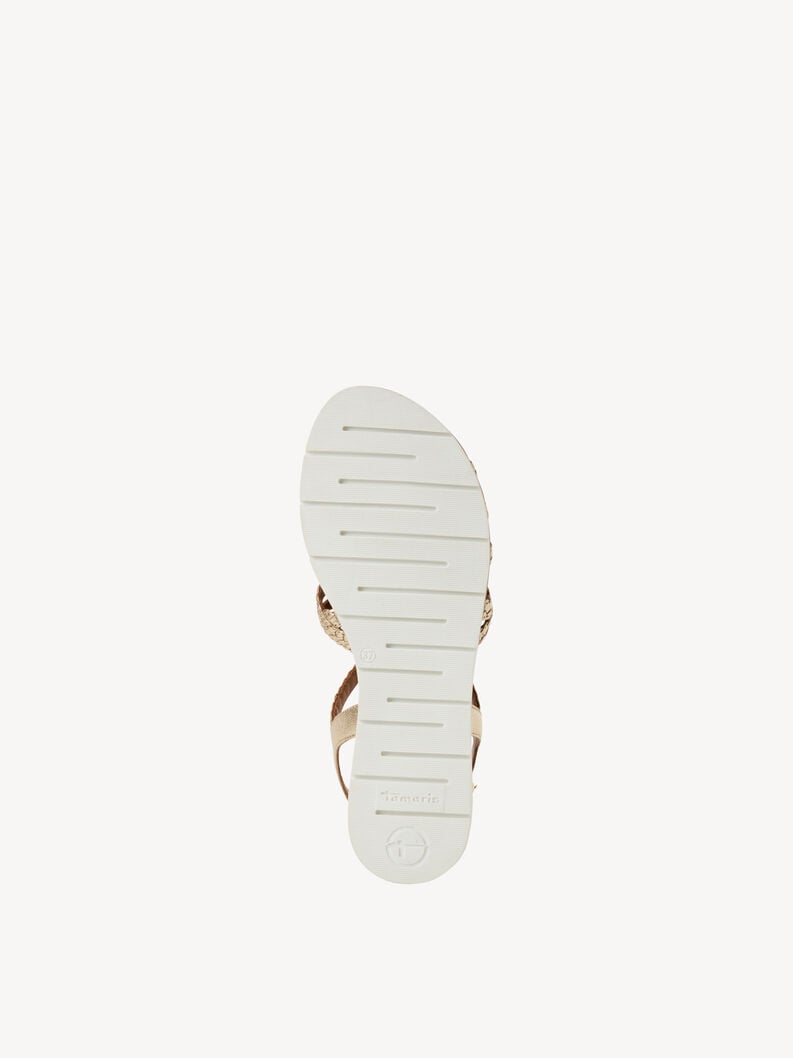 sandalo in pelle - oro 1-28134-44-940 compra tamaris sandali online