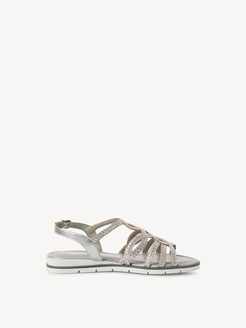 sandalo in pelle - metallizzato 1-28134-44-941 compra tamaris sandali online