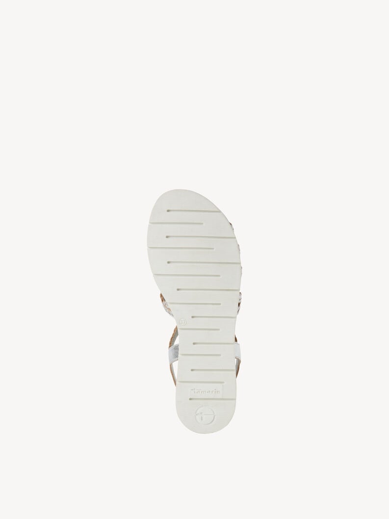 sandalo in pelle - metallizzato 1-28134-44-941 compra tamaris sandali online