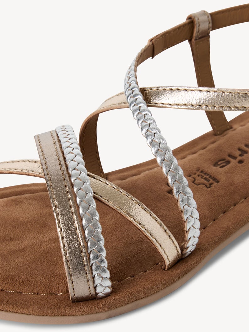 sandalo in pelle beige 1-28139-44-116 compra tamaris sandali online